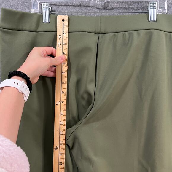 Isaac Mizrahi Live! Superknit Skinny Ankle Pant Fresh Olive, Petite X-Large - Picture 6 of 9
